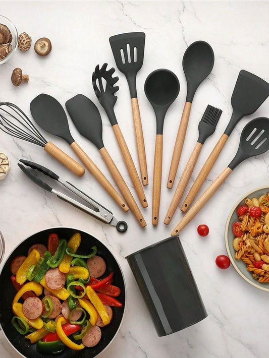 14-in-1 Heat Resistant Silicone Utensils