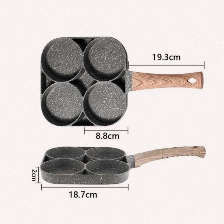 Four cup nonstick pan